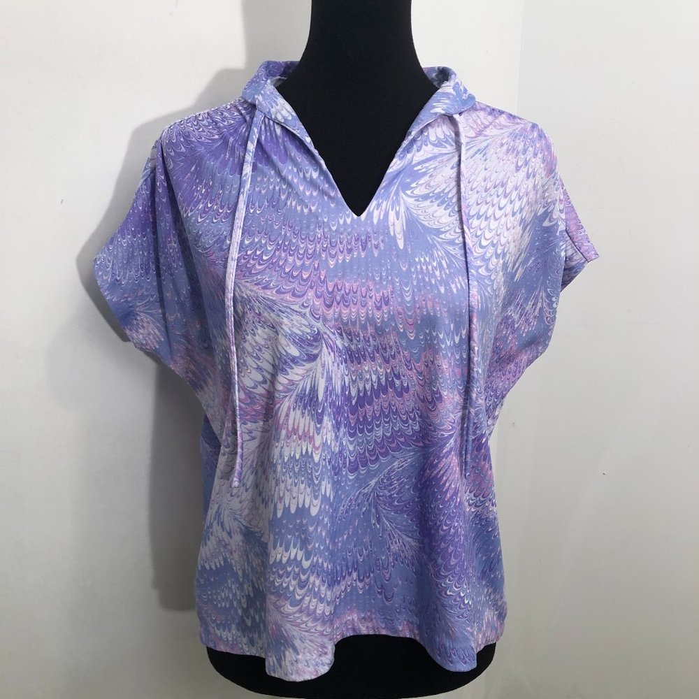 Vintage 70s Purple Psychedelic Top
